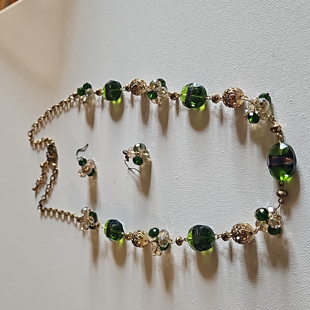 Necklace and earrings